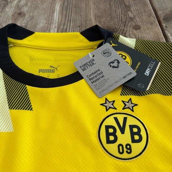 NWT PUMA BORUSSIA DORTMUND 22/23 REPLICA CUP Soccer Jersey - Picture 4 of 14